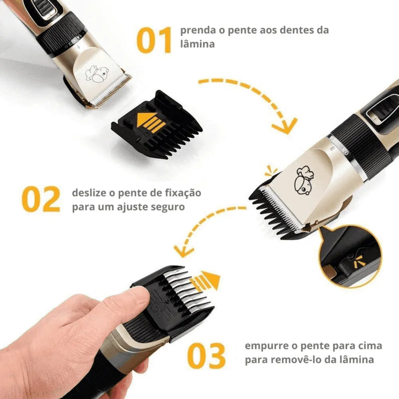 Aparador de Pelos Profissional sem Fio para Pet - Site compre mais