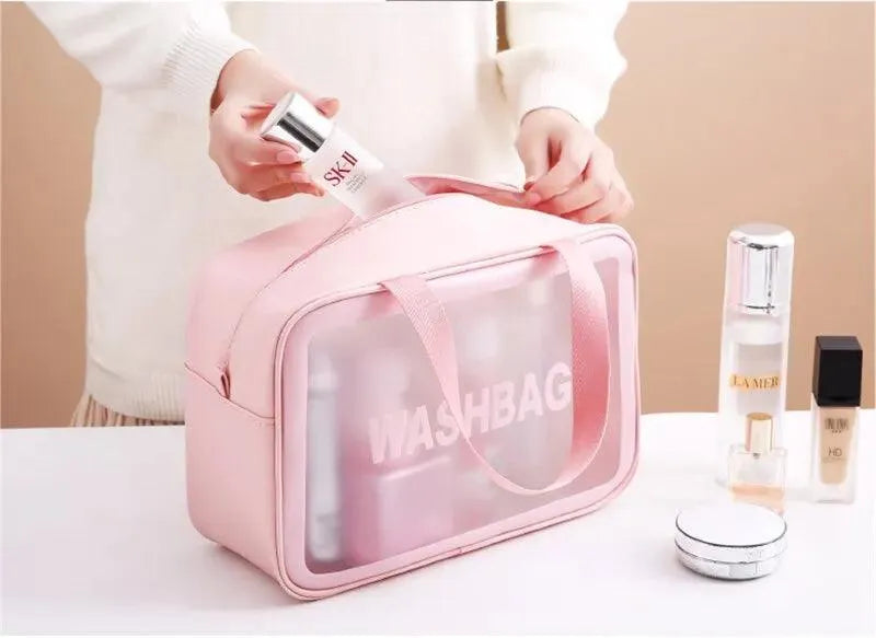 Bolsa de Viagem Portátil Feminina WasBag™ : Elegância Transparente e Proteç - Site compre mais