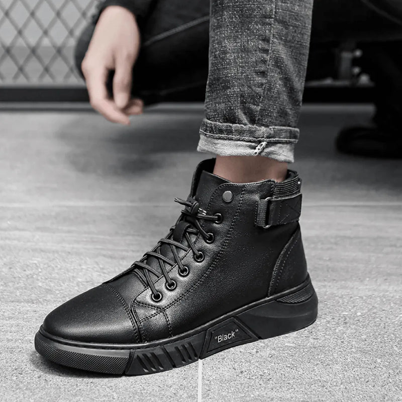 Bota Coturno Masculina de Couro - UrbanStyle - Site compre mais