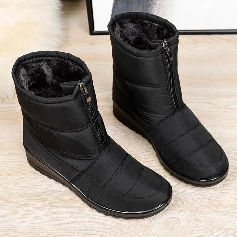 Bota Feminina de Inverno Aveludada Impermeável - CozyWarm - Site compre mais