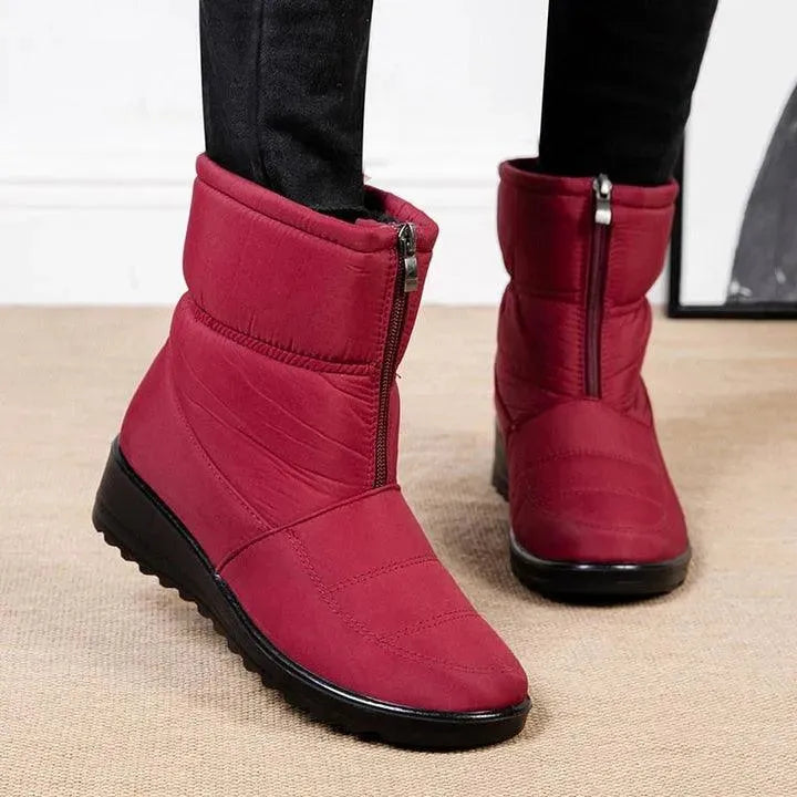 Bota Feminina de Inverno Aveludada Impermeável - CozyWarm - Site compre mais