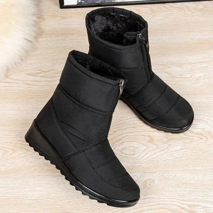 Bota Feminina de Inverno Aveludada Impermeável - CozyWarm - Site compre mais