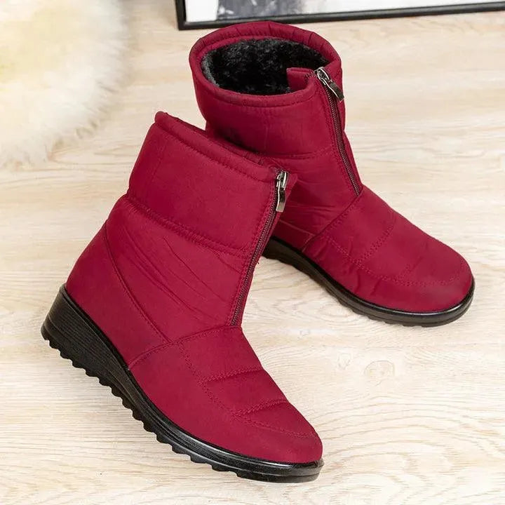 Bota Feminina de Inverno Aveludada Impermeável - CozyWarm - Site compre mais