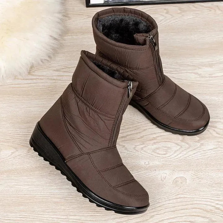 Bota Feminina de Inverno Aveludada Impermeável - CozyWarm - Site compre mais