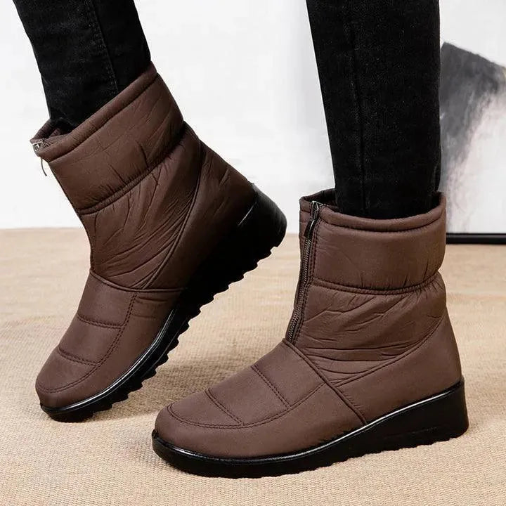 Bota Feminina de Inverno Aveludada Impermeável - CozyWarm - Site compre mais