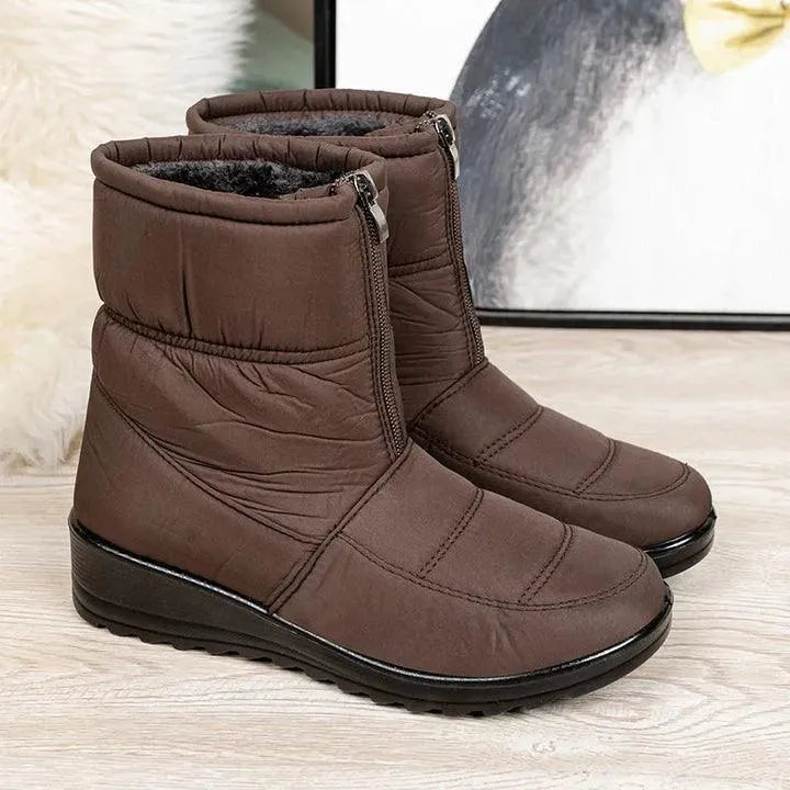 Bota Feminina de Inverno Aveludada Impermeável - CozyWarm - Site compre mais