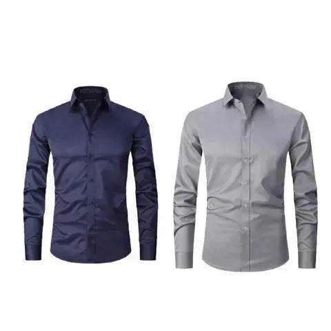 Camisa Social Milano Anti Amassado - Compre 1 Leve 2 - Site compre mais