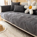 Capa de Sofá Aveludada Bordada Antiderrapante - CozyFit - Site compre mais