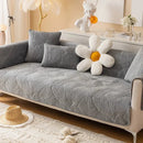 Capa de Sofá Aveludada Bordada Antiderrapante - CozyFit - Site compre mais