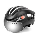 Capacete Ciclismo com Luz Traseira e Viseira Magnética Masculino/Feminino Promend - Site compre mais