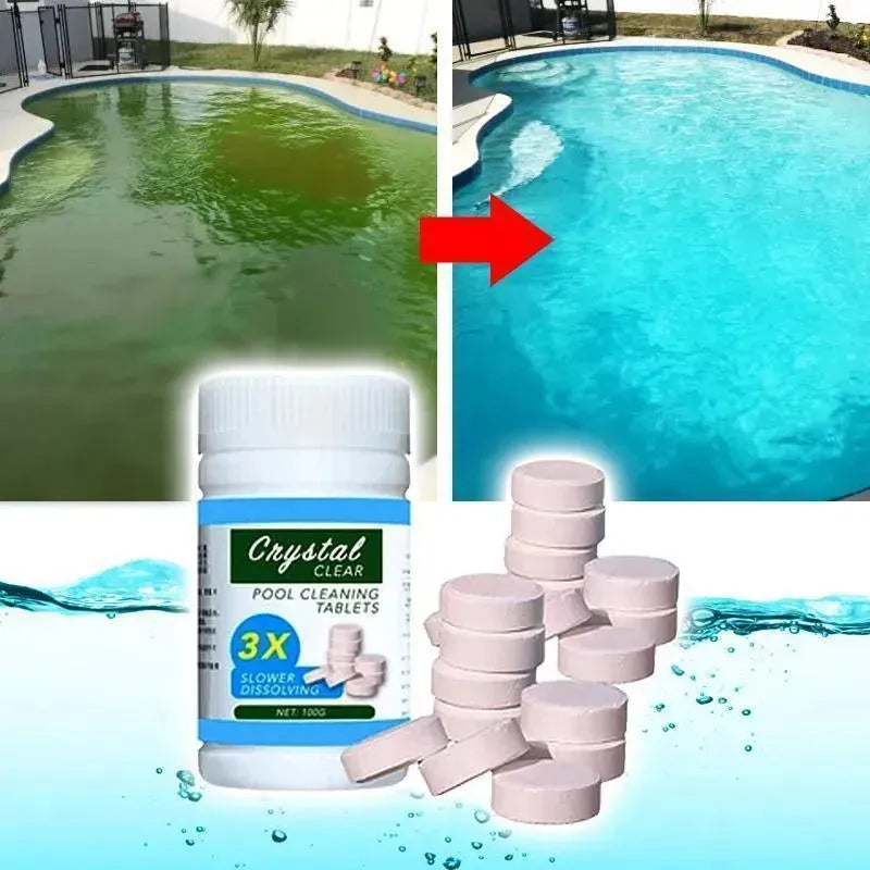 Cápsula para Limpeza e Clareamento de Piscinas - Pastilhas Contra a Água Verde - Site compre mais