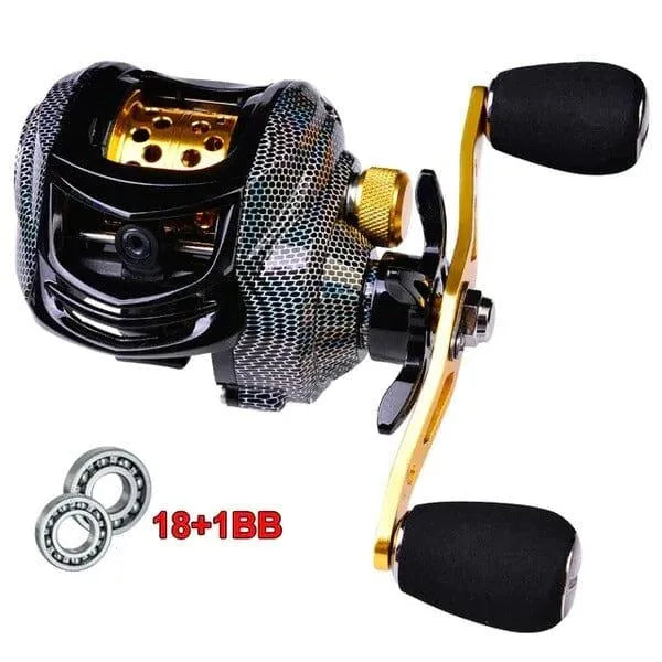 Carretilha de Pesca Profissional Drag 10Kg e 19 Rolamentos - Snake - Site compre mais