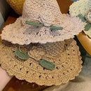 Chapéu de Verão Feminino de Crochê Floral - Site compre mais
