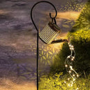 Decoração de Jardim Regador com Luz Led Solar.