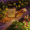 Decoração de Jardim Regador com Luz Led Solar.