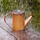 Decoração de Jardim Regador com Luz Led Solar.