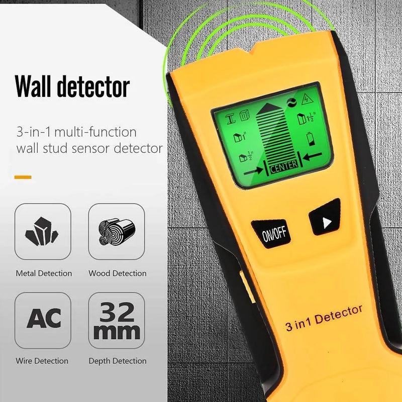 Detector de Barreiras - Scanner de Parede 3 em 1 - Site compre mais