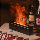 Difusor Umidificador Aromático com Efeito de Chama RGB - Site compre mais