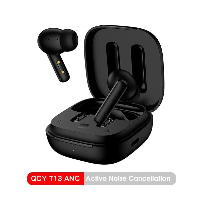 Fone de Ouvido Bluetooth QCY T13 com Cancelamento de Ruído Ativo ANC - Site compre mais