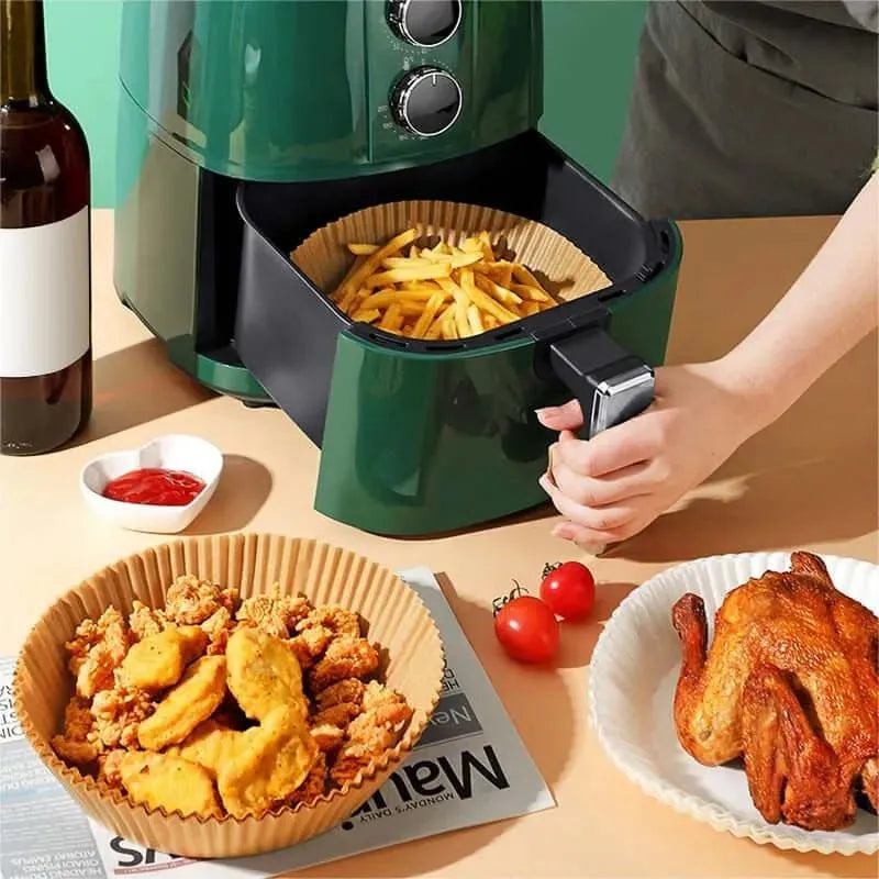 Forro de Papel Protetor Antiaderente para Air Fryer - Site compre mais