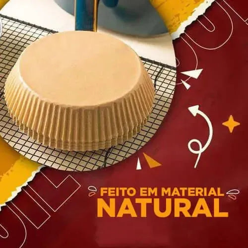 Forro de Papel Protetor Antiaderente para Air Fryer - Site compre mais