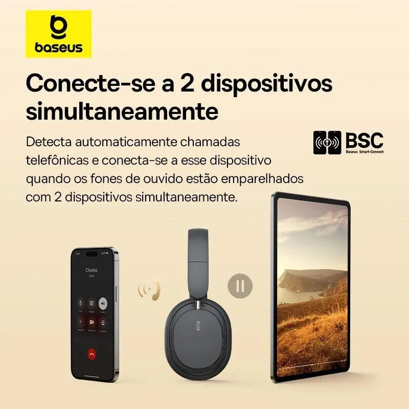 Headphone Baseus Bowie D05 - Fone de Ouvido Bluetooth 5.3 - Site compre mais