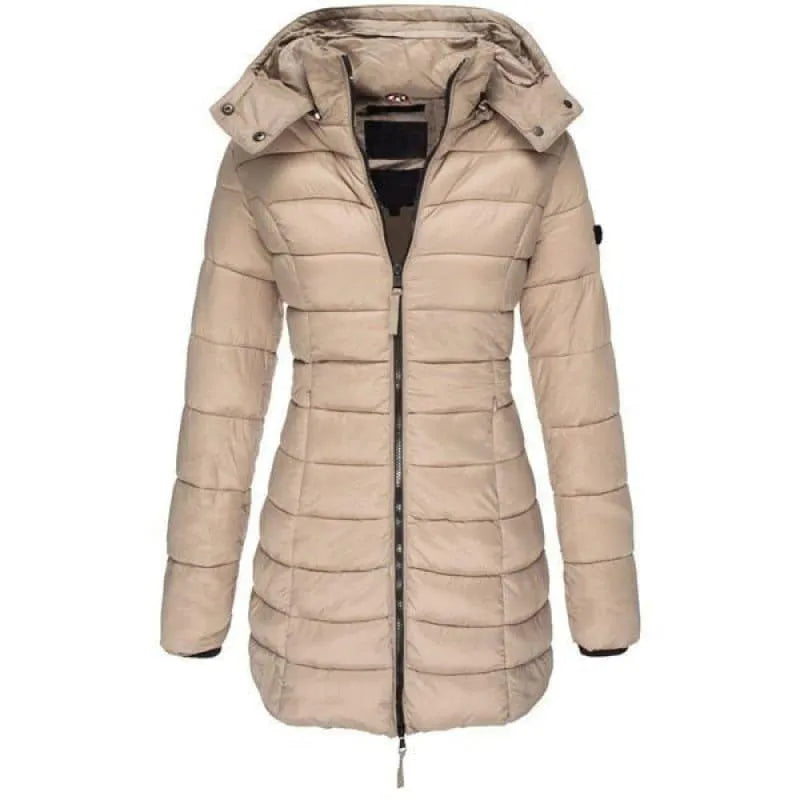 Jaqueta Feminina Puffer Longa com Capuz - WinterGlam - Site compre mais