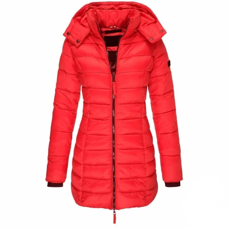 Jaqueta Feminina Puffer Longa com Capuz - WinterGlam - Site compre mais