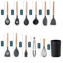 Kit 11 Utensílios de Cozinha em Silicone Minimalista.