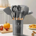 Kit 11 Utensílios de Cozinha em Silicone Minimalista.