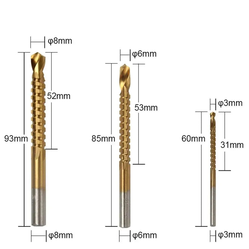 Kit Completo 6 Brocas de Titânio Escalonada - Site compre mais