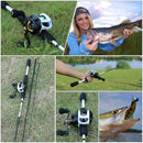 Kit de Pesca Carretilha Premium 10 Rolamentos + Vara Premium - Site compre mais