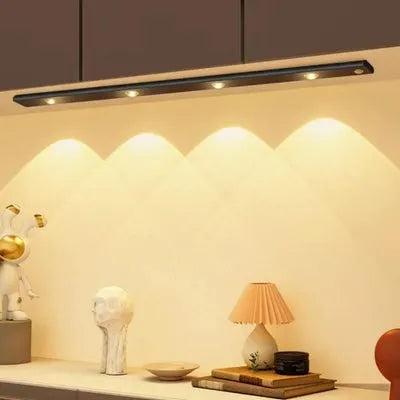 Lâmpada LED Magnética com Sensor de Movimento Recarregável.