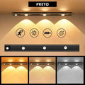 Lâmpada LED Magnética com Sensor de Movimento Recarregável.