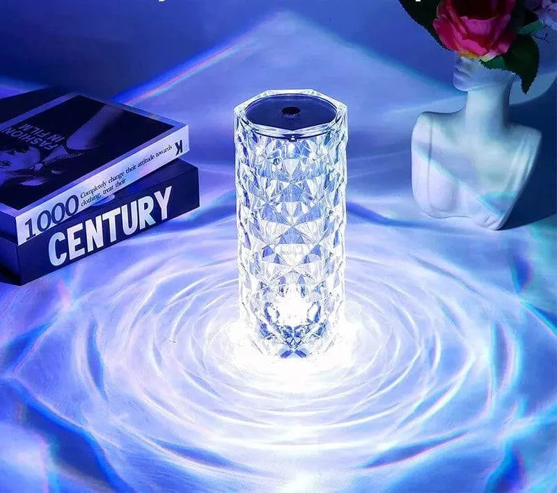 Luminária de Luxo Cristal Light 16 Cores - Sensível ao Toque + Controle Remoto - Site compre mais