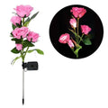 Luminária de Rosa Solar Impermeável para Jardim - Site compre mais