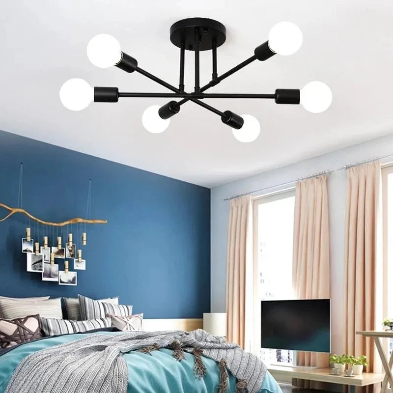 Lustre Led Pendente Minimalista com 6 Lâmpadas - LightWave - Site compre mais