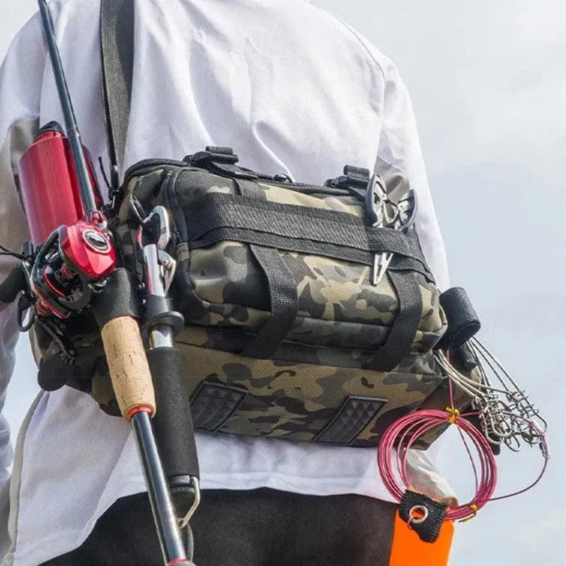 Mochila Tática para Pesca Impermeável Multiuso - Site compre mais