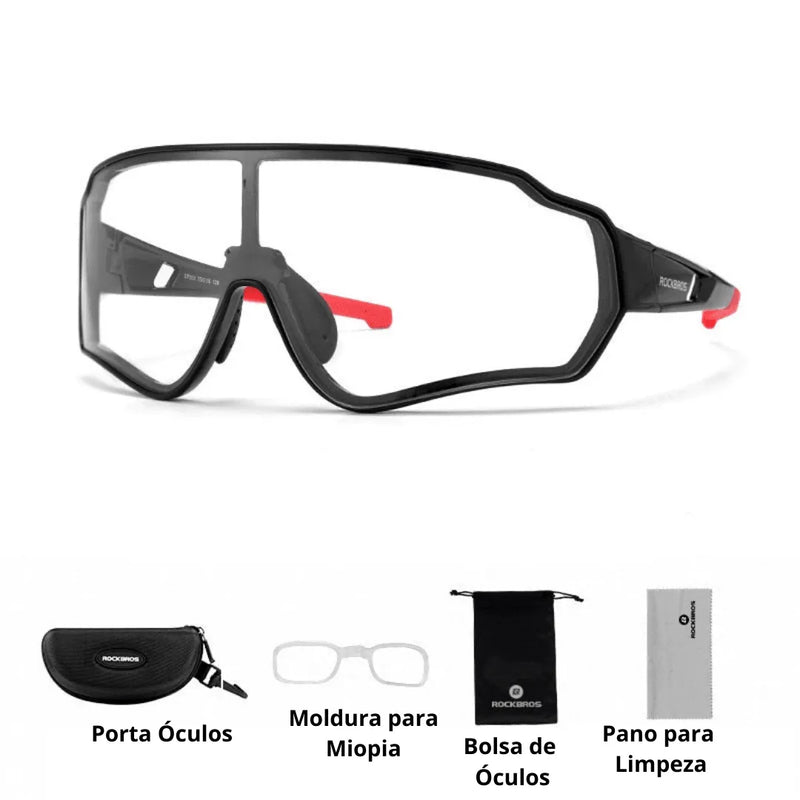 Óculos Ciclismo com Proteção UV400 Masculino/Feminino RockBros - Site compre mais