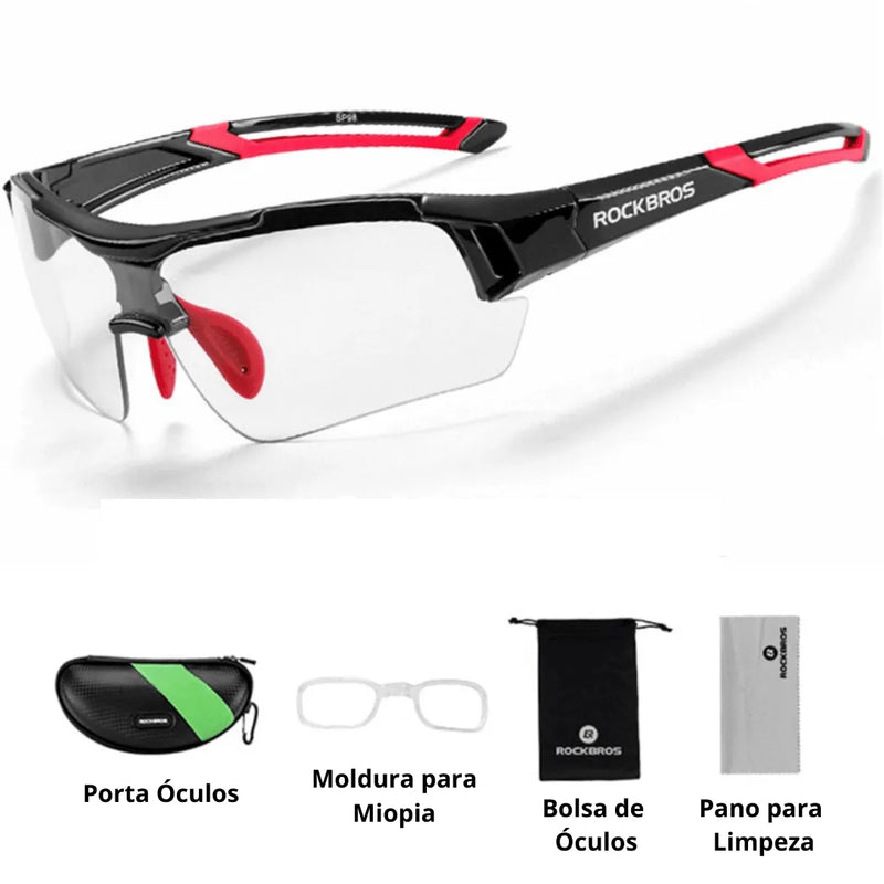 Óculos Ciclismo com Proteção UV400 Masculino/Feminino RockBros - Site compre mais