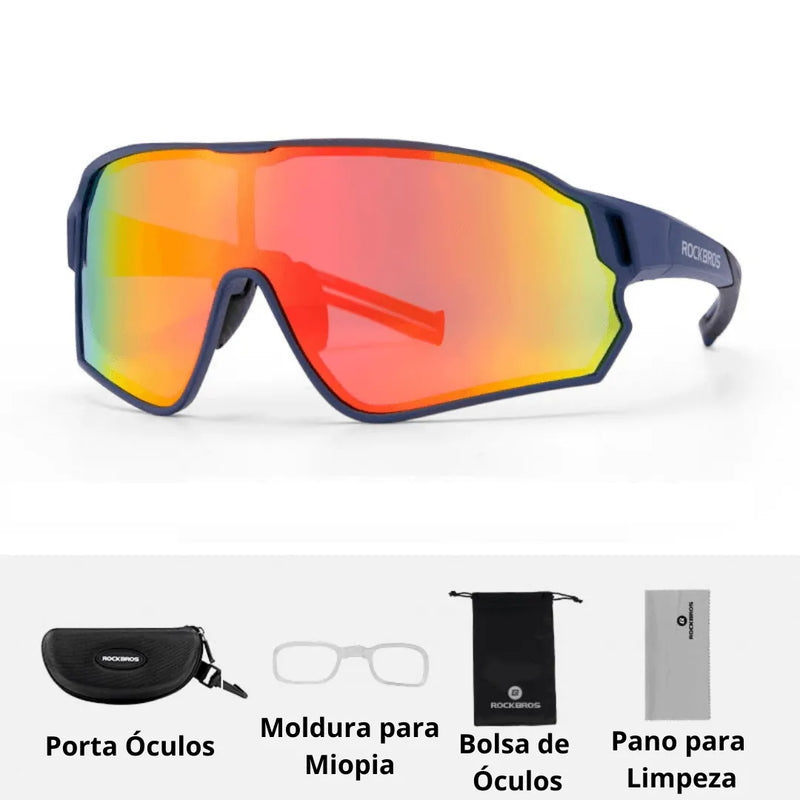 Óculos Ciclismo Lentes Fotocromáticas UV400 Masculino/Feminino RockBros - Site compre mais