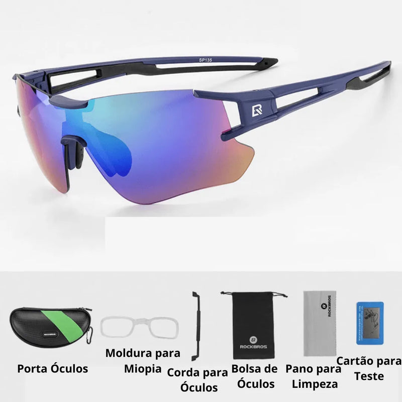 Óculos Ciclismo Lentes Fotocromáticas UV400 Masculino/Feminino RockBros - Site compre mais