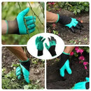 Par de Luvas com 8 Garras para Jardinagem - Site compre mais