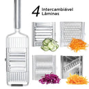 Ralador Profissional de Legumes Multiuso Com 4 Lâminas - Site compre mais