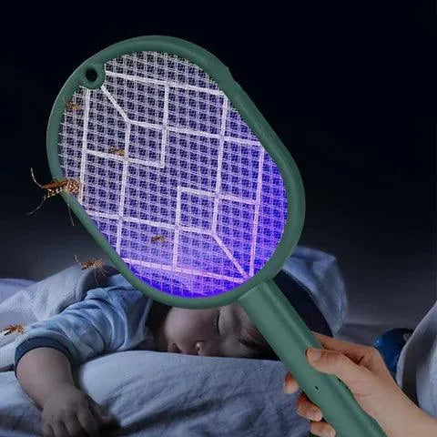 Raquete Elétrica Mata Mosquito com Led Ultravioleta - Site compre mais