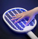 Raquete Elétrica Mata Mosquito e Moscas Recarregável.