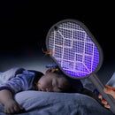 Raquete Elétrica Mata Mosquito e Moscas Recarregável.