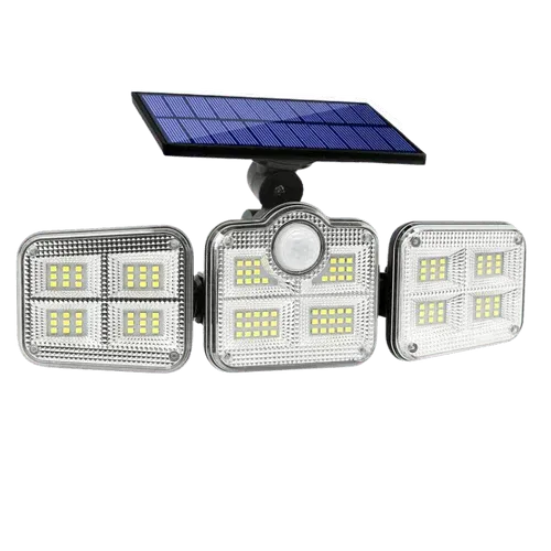 Refletor Led Solar Com 3 Cabeças 800W - EcoLight - Site compre mais