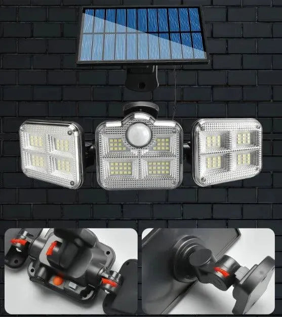 Refletor Led Solar Com 3 Cabeças 800W - EcoLight - Site compre mais