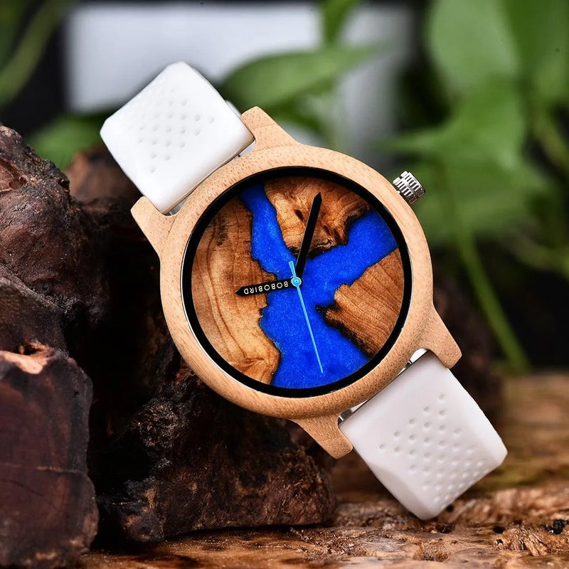 Relógio Masculino Feminino Bamboo Wood - Site compre mais